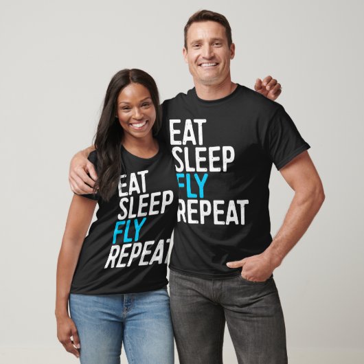 食べSleep Fly Repeat Tシャツ (ユニセックス)