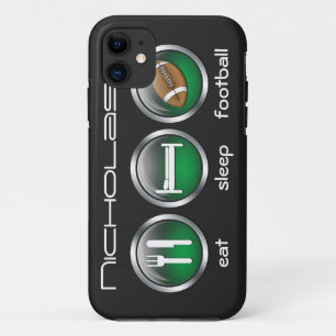 食べSleep Football :: iPhone 5ケース 11 ケース