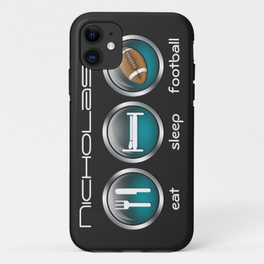 食べSleep Football :: iPhone 5ケース Case-Mate iPhoneケース (裏面)