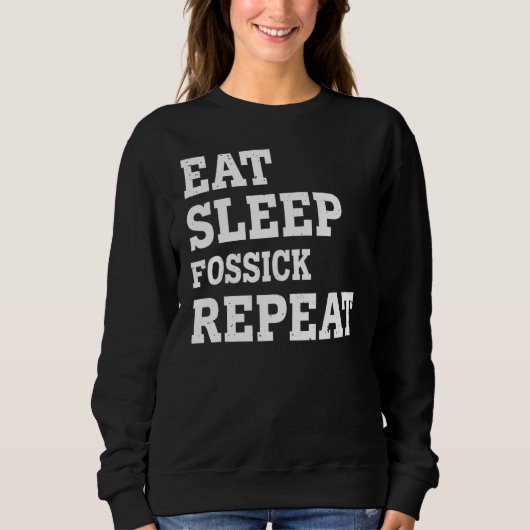 食べSleep Fossick Repeat皮肉 スウェットシャツ (正面)