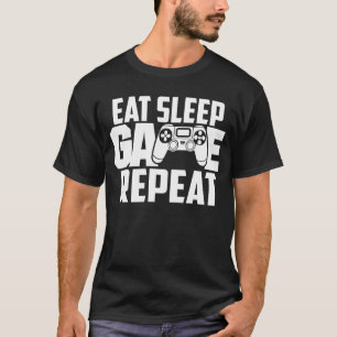 食べSleep Game Repeatおもしろい Gamer Tシャツ