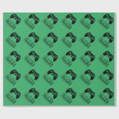 食べSleep Game Repeat おもしろい Christmas & Christmas誕生日 ラッピングペーパー (フラット)