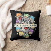 食べSleep, Game, Repeat クッション (ブランケット)