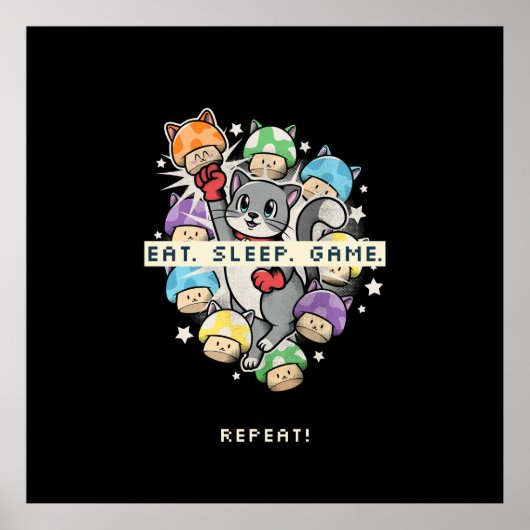 食べSleep, Game, Repeat ポスター (正面)