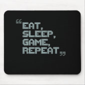食べSleep Game Repeat - Gamer Mouse pad マウスパッド (正面)