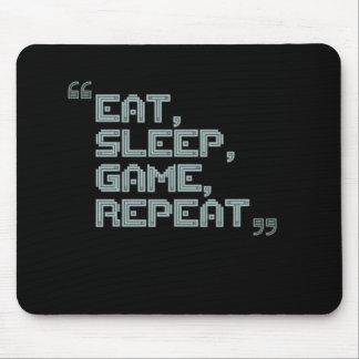 食べSleep Game Repeat - Gamer Mouse pad マウスパッド