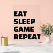 食べSleep Game Repeat Word アクリルサイン (ウェディング)