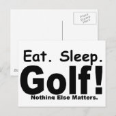 食べSleep Golf ポストカード (正面/裏面)