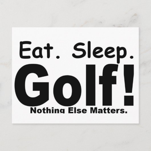 食べSleep Golf ポストカード (正面)