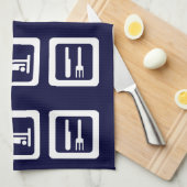 食べSleep Golf - Any Color キッチンタオル (四つ折り)