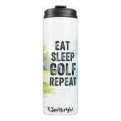 食べSleep Golf Repeatグラフィック タンブラー (正面)