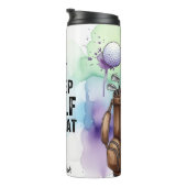 食べSleep Golf Repeatグラフィック タンブラー (回転右)