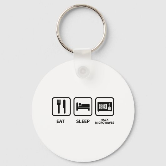 食べSleep Hack Microwaves キーホルダー (正面)