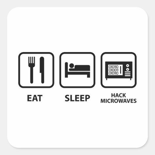 食べSleep Hack Microwaves スクエアシール (正面)