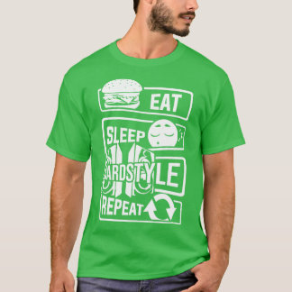 食べSleep Hardstyle Repeat Bassパーティー踊り(1) Tシャツ