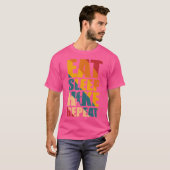 食べSleep Hike Repeat - Hiking Equipment Tシャツ (正面フル)