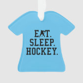 食べSleep Hockey – ホッケーラバー オーナメント (正面)