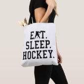 食べSleep Hockey – ホッケーラバー トートバッグ (クローズアップ)