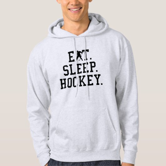 食べSleep Hockey – ホッケーラバー パーカ (正面)