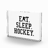 食べSleep Hockey – ホッケーラバー フォトブロック (右)