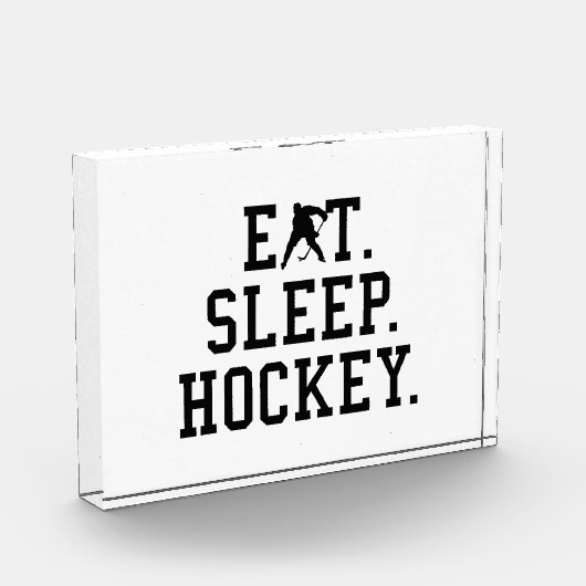 食べSleep Hockey – ホッケーラバー フォトブロック (左)