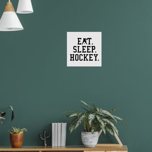 食べSleep Hockey – ホッケーラバー ポスター (リビング1)