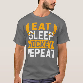 食べSleep Hockey Repeat おもしろい Hockey Lover Gift Tシャツ