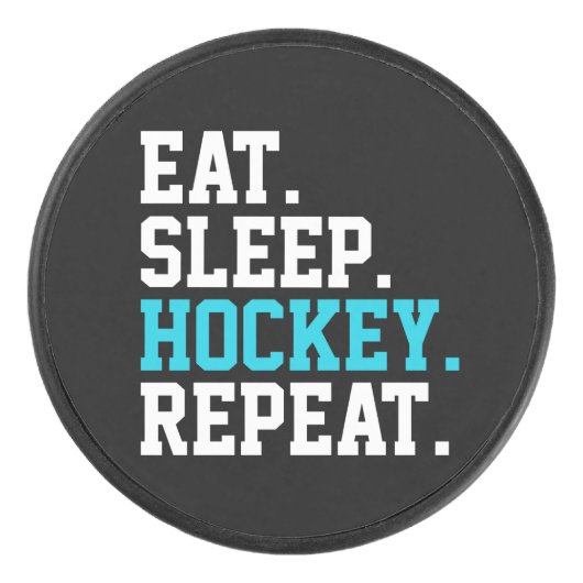 食べSleep Hockey Repeat – ホッケーラバー アイスホッケーパック (正面)