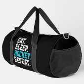 食べSleep Hockey Repeat – ホッケーラバー ダッフルバッグ (右コーナー)