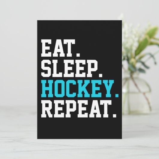 食べSleep Hockey Repeat – ホッケーラバー 招待状 (スタンド正面)