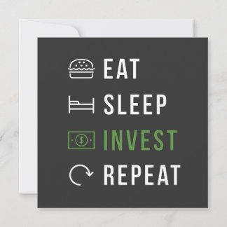 食べSLEEP INVEST REPEAT STOCK MARKET投資家 招待状