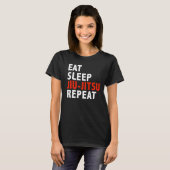 食べSleep Jiu Jitsuブラジル柔術 Tシャツ (正面フル)