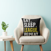 食べSleep League Repeat Sports Game Gaming Gift クッション (椅子)