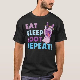 食べSLEEP LOOT REPEAT LLAMA誕生日ギフトクラシック Tシャツ