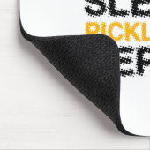 食べSleep Pickleball Repeat Player おもしろい マウスパッド (コーナー)