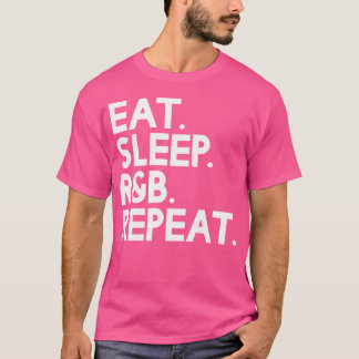 食べSleep Rb Repeat – 音楽 Tシャツ