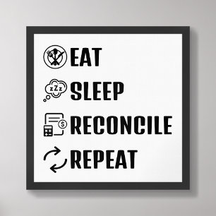 食べSleep Reconcileおもしろい会計 ポスター