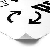 食べSleep Reconcileおもしろい会計 ポスター (角)