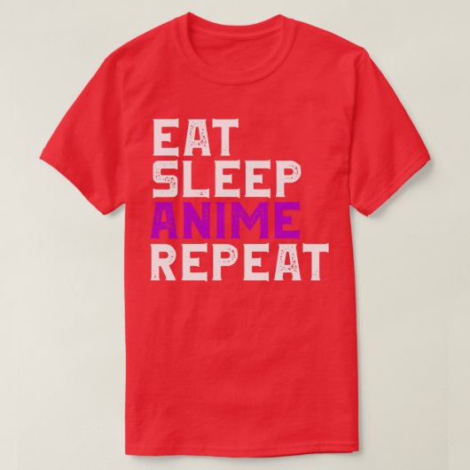 食べSleep Repeatおもしろい JapaneseGift Lover Tシャツ (デザイン正面)