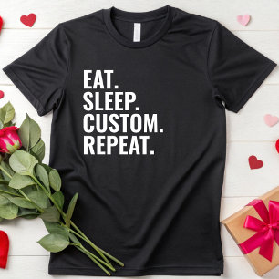 食べSleep Repeatカスタム City Name Game Jumper Tシャツ