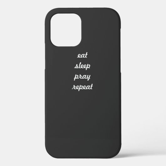 食べSleep Repeat電話ケ祈ース Case-Mate iPhoneケース (裏面)