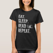 食べSleep Repeat Readerブック Tシャツ (正面)