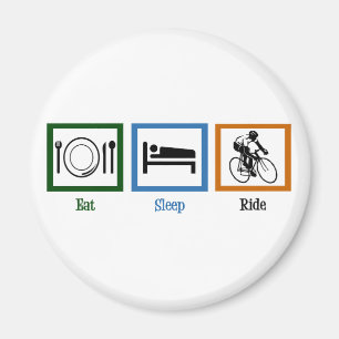 食べSleep Ride(サイクリスト) マグネット