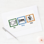 食べSleep Ride（サイクリスト） 長方形シール (封筒)