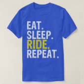 食べSleep Ride Repeat Rider Gift Tシャツ (デザイン正面)