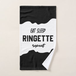 食べSleep Ringette Repeat Ringette Player Gives ハンドタオル