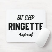 食べSleep Ringette Repeat Ringette Player Gives マウスパッド (マウス)