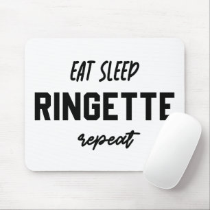食べSleep Ringette Repeat Ringette Player Gives マウスパッド