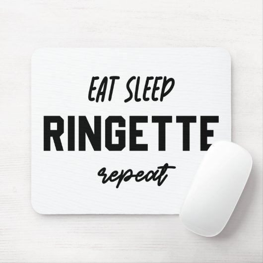 食べSleep Ringette Repeat Ringette Player Gives マウスパッド (マウス)