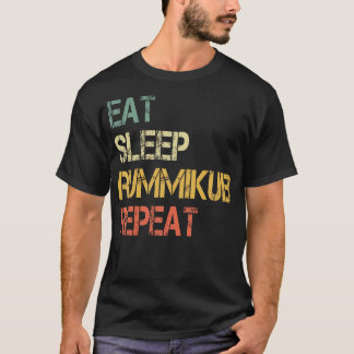食べSleep Rummikub Repeat Playerゲーおもしろいムナイト Tシャツ